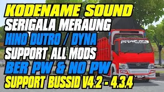 KODENAME SOUND SERIGALA REAL HINO DUTRO/DYNA || RAUNGAN YANG SANGAT DAHSYAT || #BUSSID V4.2-V4.3.4