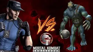 Mortal Kombat Armageddon (PS2) | Modo Versus | Stryker VS Moloch.