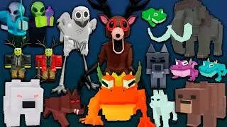 ALL MONSTER ATTACKS IN 13 MINUTES ! | 99 NIGHTS in the FOREST