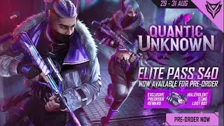 Elite pass s40 now available for pre order // September Elite pass for Freefire // Gameplay video .