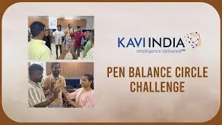 Pen Balance Circle Challenge : A quick moment of teamwork, energy, and fun👀🎉