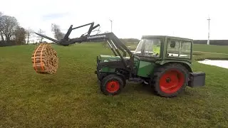 Fendt 200s | Brennholz | Holzbündel | Landsberg | Eigenbau | hydraulische Gerätebetätigung #26