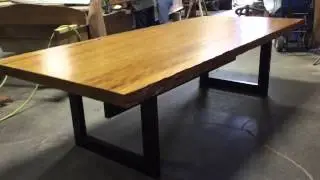 Ancientwood creates a BEAUTIFUL Ancient Kauri table!