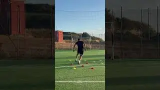 DRIBBLING + SHOT ASMR🎙️ #football #footballskillschallenge #soccer #footballskills