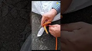 A SIMPLE & BEST Trap Corner Knot, You can Use this KNOT for Camping!
