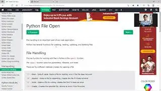 File Handling in Python | Lecture