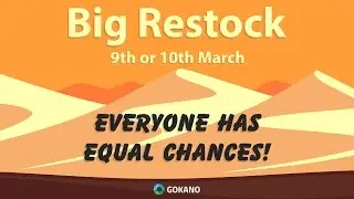 Big Restock - 9th or 10th March 2017
