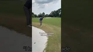 The only way to play a downhill lie after a good drive