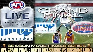 GRAND FINAL! NORTH MELBOURNE VS BRISBANE LIONS AFL LIVE PREMIERSHIP EDITION | #AFL #AFLLIVE #AFL23