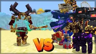 Minecraft: Maledictus (New Boss Cataclysm) Vs L_Ender 's Cataclysm - Mob Battle | 1.20.1