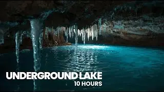 🕳️ Calm Underground Lake | Relaxing Water Drips & Echoes | 10 Hours ASMR For Insomnia & Meditation
