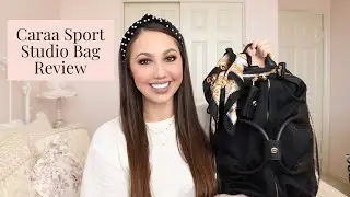 Caraa Sport Studio Backpack Review! Black Medium Bag with Gold Hardware | My Styled Life