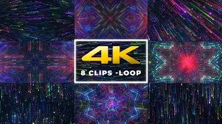 Neon Rays VJ Pack Stock Motion Graphics