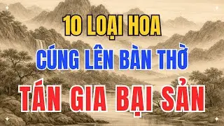 Đặt nhầm hoa trên bàn thờ = Mời tà khí vào nhà! 10 loại hoa tuyệt đối tránh