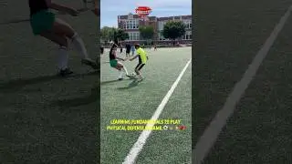 Learning Fundamentals to Play Physical Defense in Game.⚽️🏟️⚡️🧨#soccer #game #gameplay #wow #love
