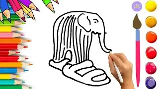 How To Draw cute Lirili Larila Drawing, Painting & Coloring For Kids and Toddlers_🌈🎨