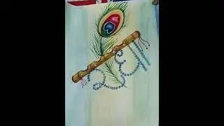 Radha 🦚 art making video. 1st video on name of Radha 🙏. #radha #krishna #radhaart #radheradhe