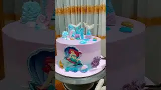 идеи украшения торта в виде русалки #короткоевидео #короткоевидео #торт #дизайнторта #украшението...