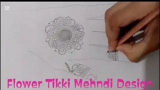 Elegant Tikki Flower Mehndi Design | Simple Floral Tikki Mehndi Design