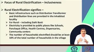 Lecture 08: Rural Electrification #CH26SP #swayamprabha