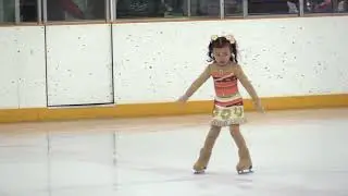 Sophia 3yo Basic 2 Level Gold Figure Skating Competition Champion Moana