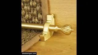 Dragonfly Brass Stair Rod | Decorative Luxury Rug Carpet Stair Runner Rod