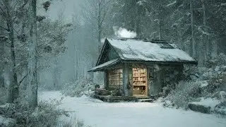 Cozy Snowbound Library 🌲 Lofi Study & Focus Beats (1 Hour)