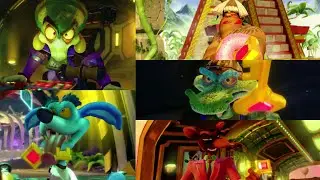 Crash Team Racing Nitro Fueled | Todos Los Jefes | All Bosses | Modo Aventura | Español Latino |