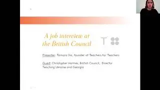 British Council job interview process for teachers
