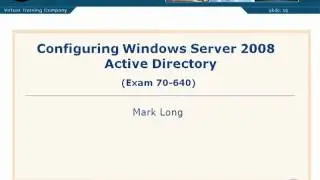 MCITP 70-640-Welcome 1