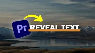Simple Text Reveal Animation - Adobe Premiere Pro
