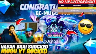 No. 00002 in Legendary Auction | Nayan Bhai's Reaction Says It All😱  Free Fire MAX Exclusive