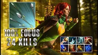 100% Focus Enemy, Windranger Daedalus + Divine Rapier Pro Gameplay  -Godadico Dota
