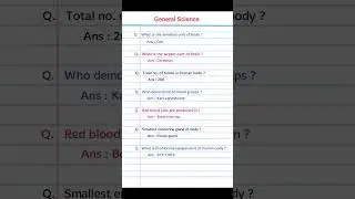 Science questions and answers #gkquestion #generalknowledge #cell #bloodgroup #biology#doctor #neet