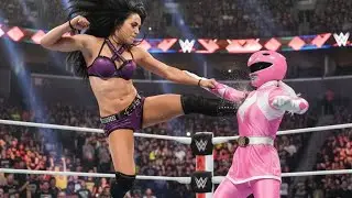 WWE 2K25 - Paige vs. Pink Ranger | No Holds Barred Match | PS5&trade; LUCHA 1 contra 1