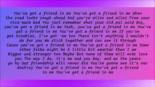 Toy Story, You've Got A Friend In Me Lyrics