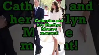 Catherine and her Marilyn Monroe moment! #royalfamily #princesscatherine #usa #uk