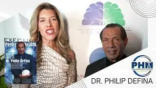 Esteemed Neuroscientist Dr. Philip DeFina on the red carpet at Preferred Health Mag Cover Party