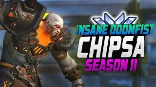 INSANE CARRY DOOMFIST - Chipsa! 54 ELIMS! [ OVERWATCH SEASON 11 TOP 500 ]
