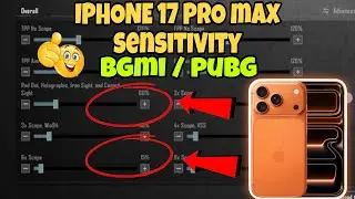 IPHONE 17 PRO MAX 120 fps bgmi test, bgmi / pubg Gyro Sensitivity & Setting Guide 🔥