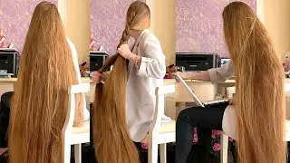 RealRapunzels | Выполнение домашнего задания с очень длинными волосами (превью)