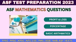 ASF Math Questions from Past papers Maths ASF Past Papers mathematics mcqs #asfmaths