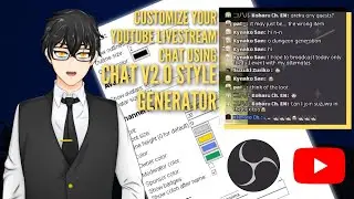 How to customize Youtube Livestream Chatbox using Chat v2.0 Style Generator (Tutorial)