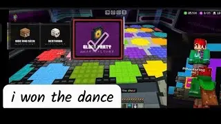 Playing Minecraft block party with a song 