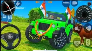 🇮🇳 Indian Car Simulator 3D Modified Mahindra Thar Game (Gadi wala Game) Android Gameplay 2026