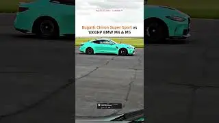 Bugatti Chiron Super Sport vs 1000HP BMW M4 & M5 &mdash; Ultimate Drag Race!