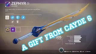 Destiny 2 - Zephyr Sword (A Gift From Cayde 6)
