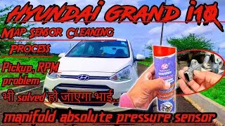 Hyundai grand i10 petrol map sensor cleaning|manifold absolute pressure sensor|grand i10 pickup