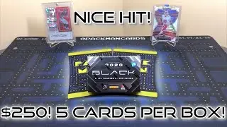*Nice Hit! $250 w/ 5 Cards Per Box!* 2020 Panini Black Football Hobby Box Break