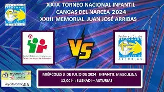 MIÉRCOLES 3🟡INF FEM💥 12,00 h.: EUSKADI – ASTURIAS  🏆 XXIX TORNEO NACIONAL CANGAS DEL NARCEA 2024